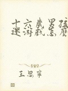 十六岁男孩子沉迷游戏怎么办