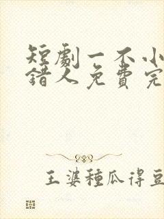 短剧一不小心撩错人免费完整版