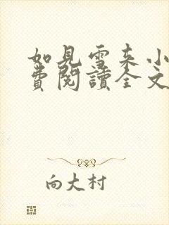 如见雪来小说免费阅读全文无弹窗