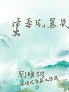 扫毒风暴几点播出