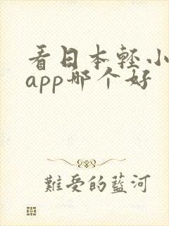 看日本轻小说的app哪个好