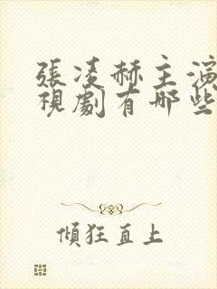 张凌赫主演的电视剧有哪些