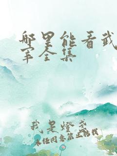 哪里能看武神主宰全集