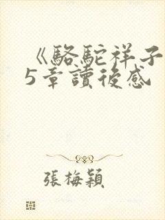 《骆驼祥子》15章读后感