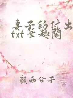 妻子的付出全本txt笔趣阁