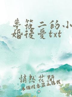 梦筱二的小说先婚后爱txt