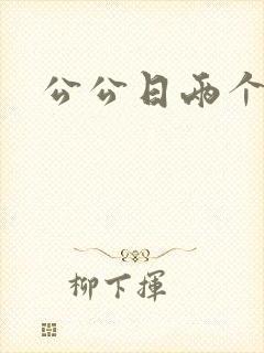 公公日两个儿媳