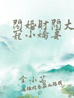 闪婚财阀大叔强宠小娇妻