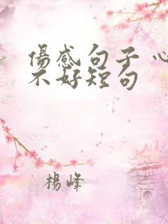 伤感句子 心情不好短句
