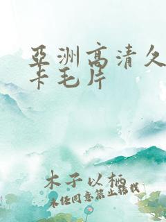 亚洲高清久久不卡毛片