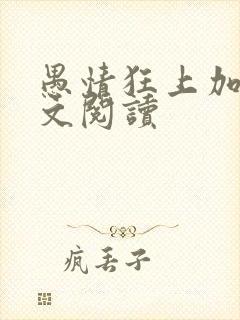 愚情狂上加狂全文阅读