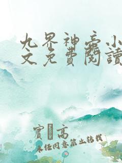 九界神帝小说全文免费阅读