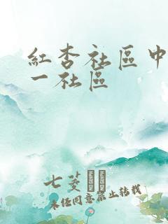红杏社区中文第一社区