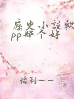 历史小说软件app哪个好