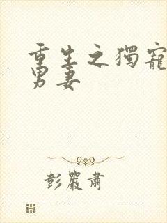 重生之独宠双性男妻