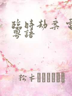 临时劫案 电影粤语