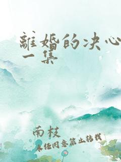 离婚的决心最后一集