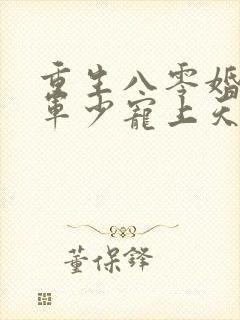 重生八零婚后被军少宠上天