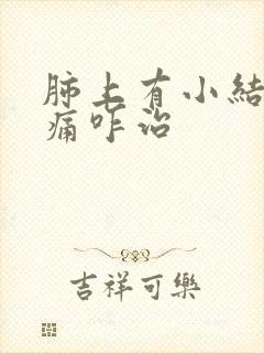 肺上有小结节胸痛咋治