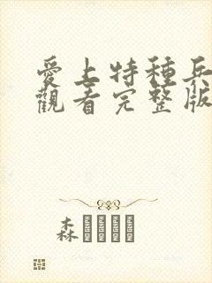 爱上特种兵在线观看完整版免费