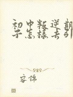 初中叛逆期的孩子怎样去引导