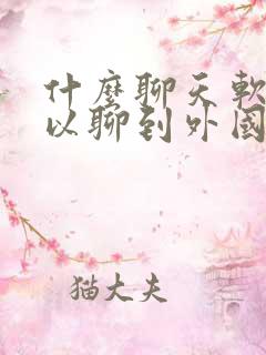 什么聊天软件可以聊到外国人