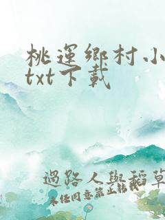 桃运乡村小神医txt下载