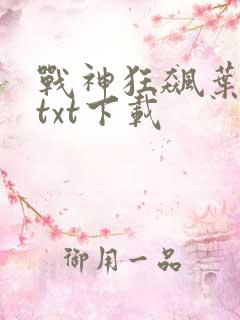 战神狂飙叶无缺txt下载