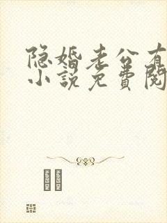 隐婚老公有点甜小说免费阅读