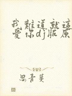 我难道就这样去爱你dj版原唱