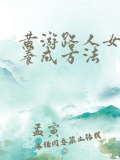 黄游路人女主的养成方法