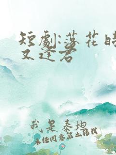短剧:落花时节又逢君