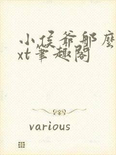 小侯爷那么软txt笔趣阁