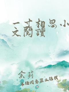 一寸相思小说全文阅读