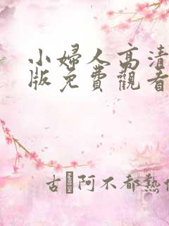 小妇人高清完整版免费观看