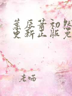 叶辰萧初然最快更新正版免费阅读