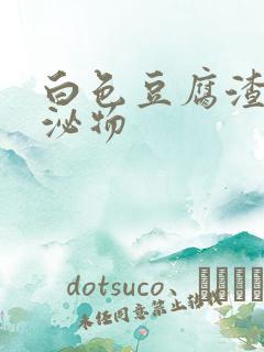 白色豆腐渣状分泌物