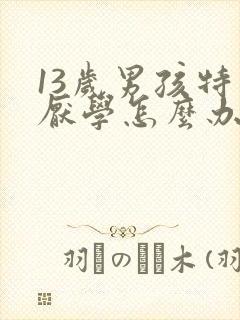 13岁男孩特别厌学怎么办
