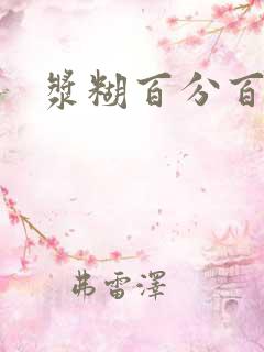 浆糊百分百