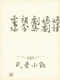 电视剧妈妈在等你分集剧情介绍