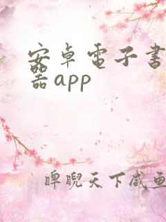 安卓电子书阅读器app
