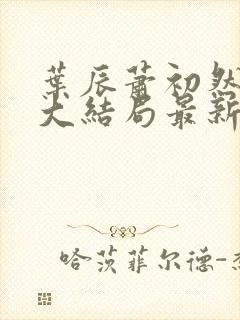 叶辰萧初然小说大结局最新