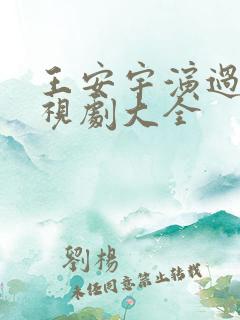 王安宇演过的电视剧大全
