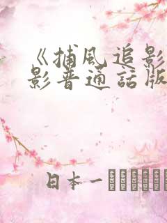 《捕风追影》电影普通话版免费观看