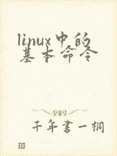 linux中的基本命令