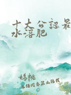 十大公认最好的水溶肥