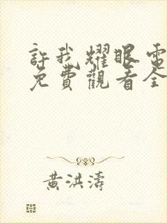 许我耀眼电视剧免费观看全集高清