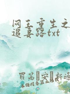 网王重生之漫漫追妻路txt