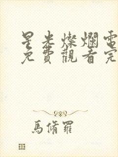 星光灿烂电视剧免费观看完整版高清