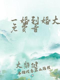 一婚到婚大结局免费看